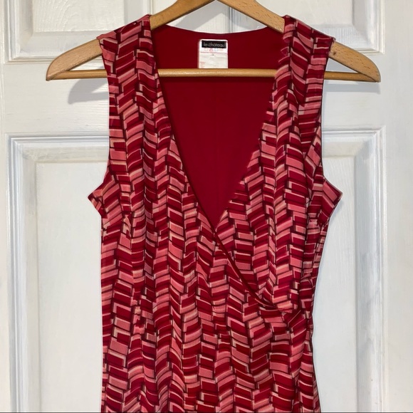 Le Chateau Vintage Pattern Dress - Picture 2 of 8